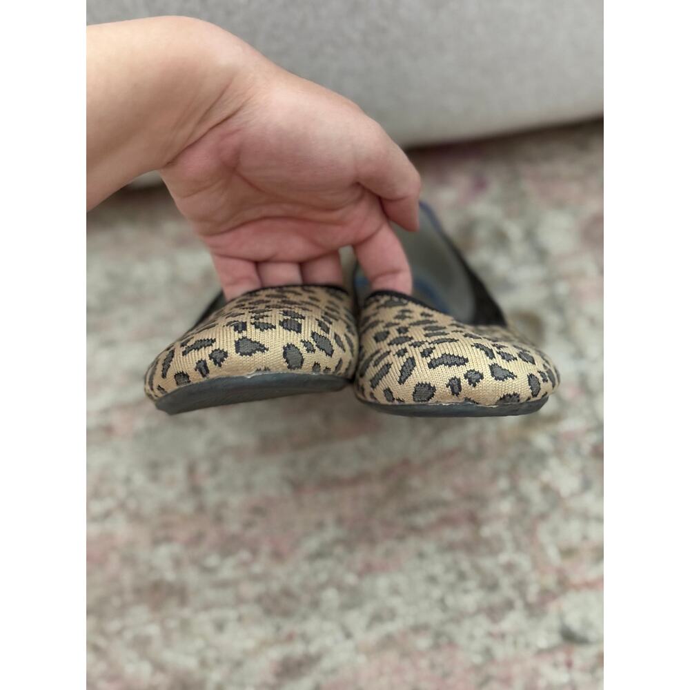 ROTHY’S Women’s Sz 10 The Daily Flat Cheetah Print Ballet Flats Leopard Brown - Picture 5 of 6